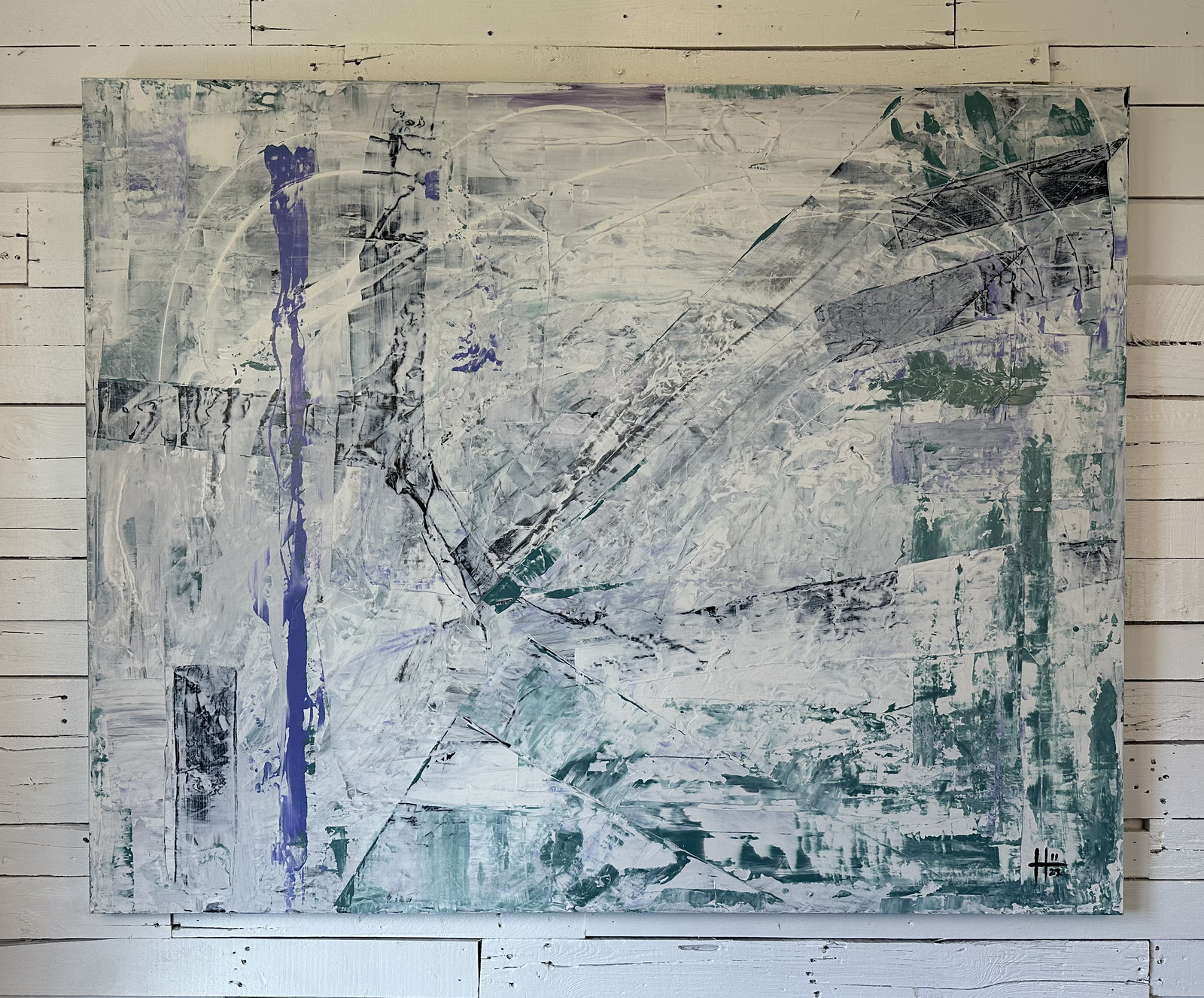 Embryonic Cartography No. 1, acrylic on canvas, 2022