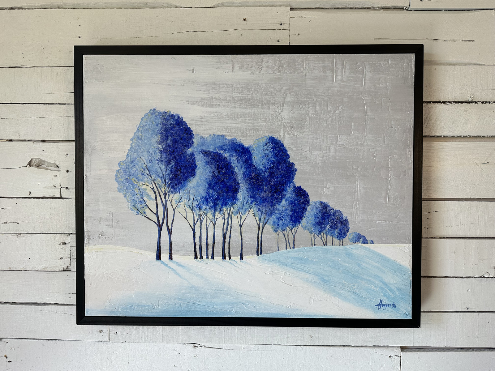 Frosted Treeline, photographed in place
