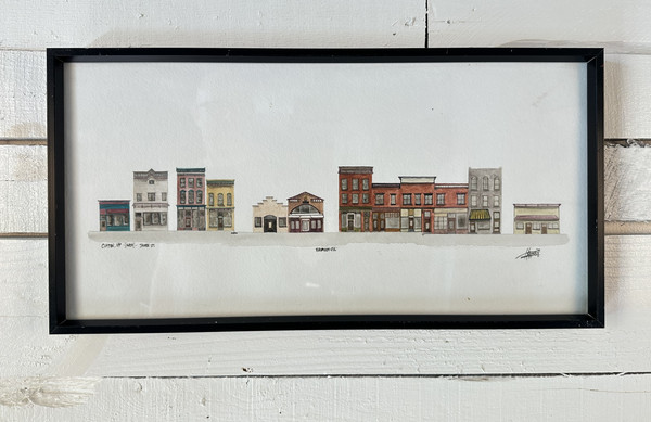 James Street, Clayton, New York, watercolor on paper, 2009
