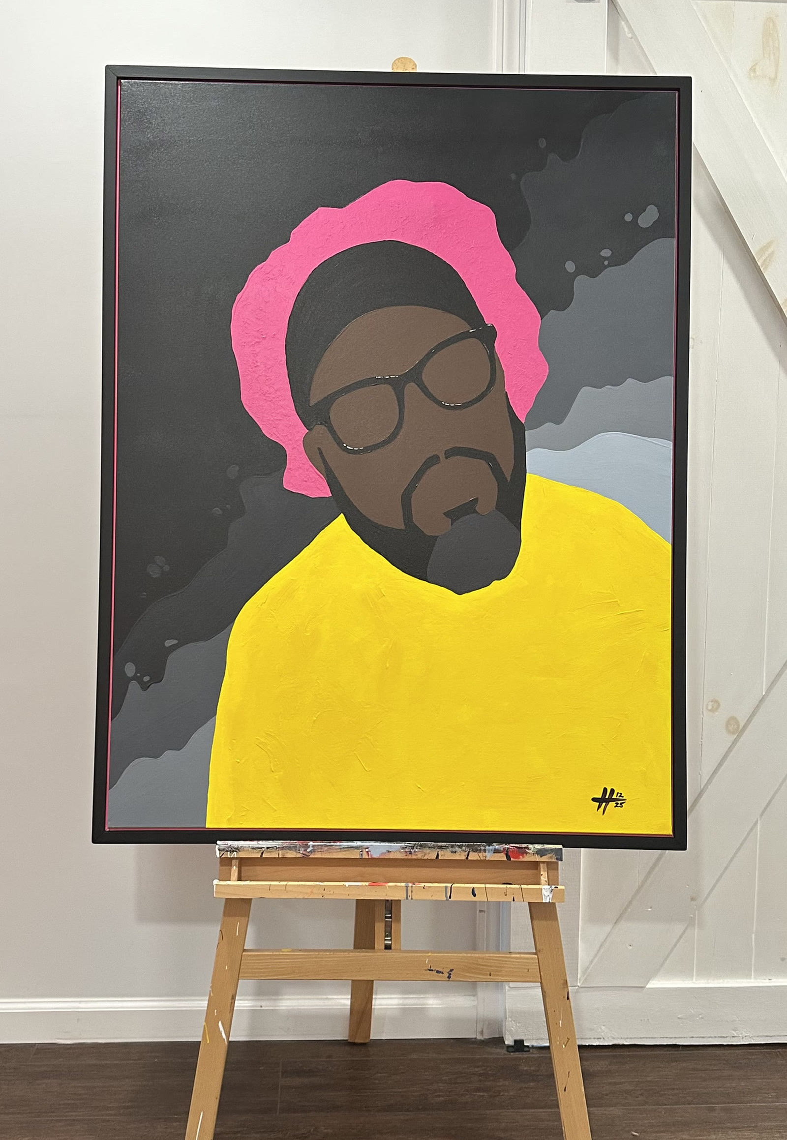 Wisdom and the Looking Glass, acrylic on canvas, 2025